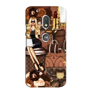 Чехол Стиль Louis Vuitton на Motorola MOTO G4 Play (Мода Луи Виттон)