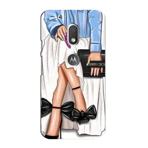 Силиконовый Чехол на Motorola MOTO G4 Play с картинкой Стильных Девушек (Мода)