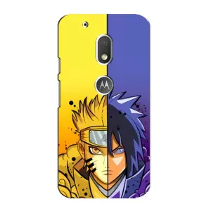 Купить Чехлы на телефон с принтом Anime для Motorola MOTO G4 Play (Naruto Vs Sasuke)