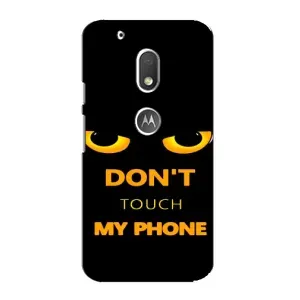 Чехол с Прикольным принтом на Motorola MOTO G4 Play (Не трогай мой телефон)
