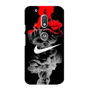 Силиконовый Чехол на Motorola MOTO G4 Play с картинкой Nike (Nike дым)