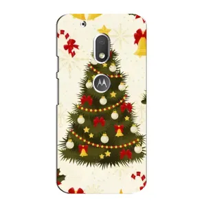 Чехол Новогодняя Елка на Motorola MOTO G4 Play (Новогодний принт)