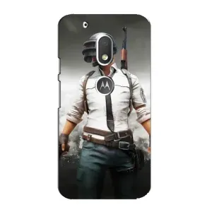 Силиконовый чехол с картинкой "Герой Pubg" на Motorola MOTO G4 Play (Пабг)