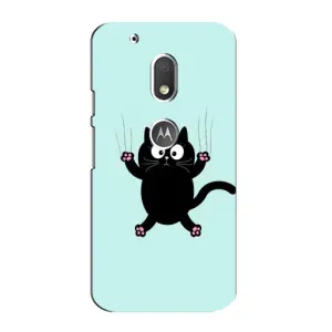 Силиконовый чехол с котиком для Motorola MOTO G4 Play (Падающий кот)