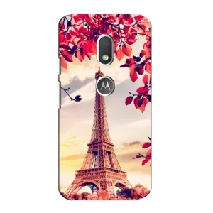 Чехол с Эйфелевой башней на Motorola MOTO G4 Play (Paris photo)