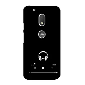 Чехол с картинками на черном фоне для Motorola MOTO G4 Play (Плеер)