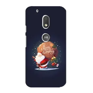 Чехол Санта Клаус для Motorola MOTO G4 Play (Подарки от Санты)