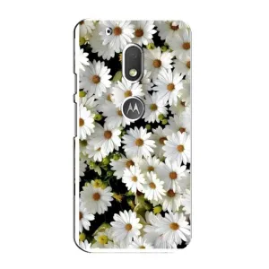 Чехол с ромашками на Motorola MOTO G4 Play (Рамка в ромашках)