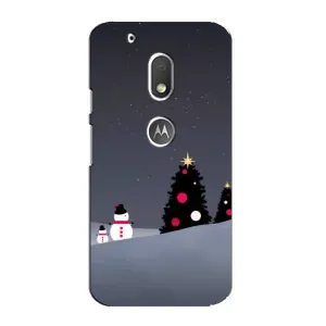 Чехлы на Новый Год Motorola MOTO G4 Play (Снеговички)