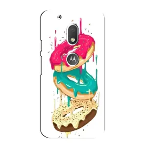 Чехол с изображением вкусной еды для Motorola MOTO G4 Play (Сочные пончики)