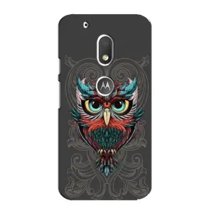 Чехлы с принтом СОВЫ для Motorola MOTO G4 Play (Сова на сером)