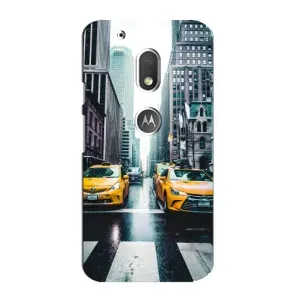 Силиконовый бампер (Работники) на Motorola MOTO G4 Play (Такси)