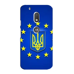 Чехол с Украинской символикой на Мото Джи 4 Плей (Украина это Европа)