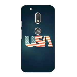 Чехол Флаг USA для Motorola MOTO G4 Play (USA)