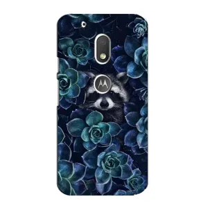 Силиконовый Чехол с Енотами на Motorola MOTO G4 Play (В цветах)