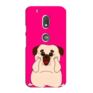 Чехол (ТПУ) Милые собачки для Motorola MOTO G4 Play (Веселый Мопсик)