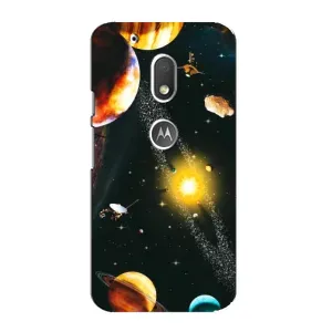 Чехол (ТПУ) с планетами на Motorola MOTO G4 Play (Вид с космоса)