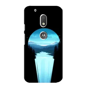 Летний Чехол на Motorola MOTO G4 Play (Синий Водопад)