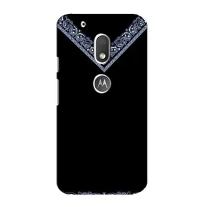 Силиконовый Чехол на Motorola MOTO G4 Play (Воротник вышиванки)
