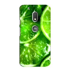 Чехол с изображением вкусной еды для Motorola MOTO G4 Play (Яркий ЛАЙМ)