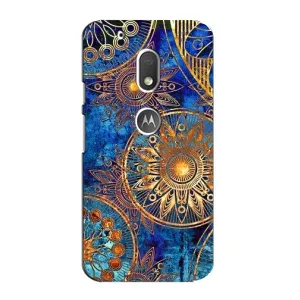 Чехлы со смыслом для Motorola MOTO G4 Play (Золотые узоры)