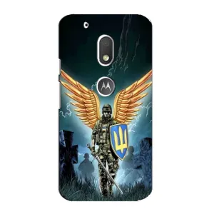 Патриотический Чехол для Motorola MOTO G4 Play (ЗСУ з крильями)