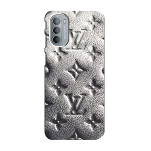 Текстурный Чехол Louis Vuitton для Моторола Мото джи 41 (Бежевый ЛВ)