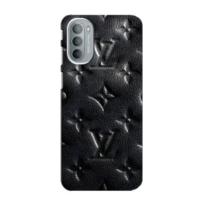 Текстурный Чехол Louis Vuitton для Моторола Мото джи 41 (Черный ЛВ)