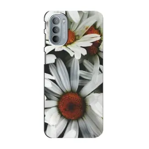Чехол с ромашками на Motorola MOTO G41 (Цветы Ромашки)