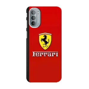 Силіконовий бампер з картинкою машини на Motorola MOTO G41 (Ferrari Logo)