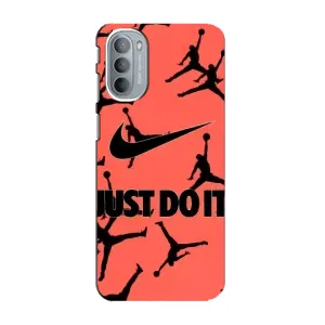 Силиконовый Чехол Nike Air Jordan на Моторола Мото джи 41 (Just Do It)