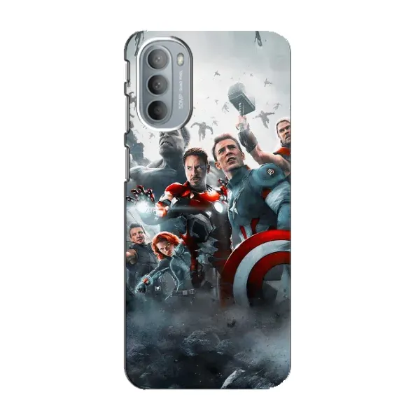 Чехол с рисунком «Команда марвел» для Motorola MOTO G41
