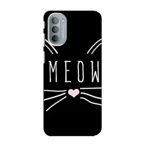 Бампер с изображением Котиков для Моторола Мото джи 41 (КОТИК MEOW)