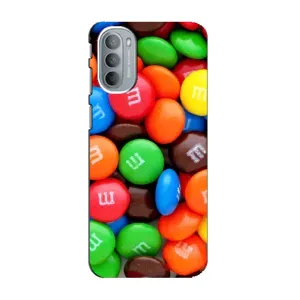 Чохол з зображенням смачної їжі для Motorola MOTO G41 (Різнокольорові M&M'S)