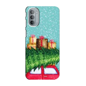 Чехол Новогодняя Елка на Motorola MOTO G41 (Новогодние подарки)