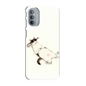 Чехол на тематику: Коты для Motorola MOTO G41 (Отдых)