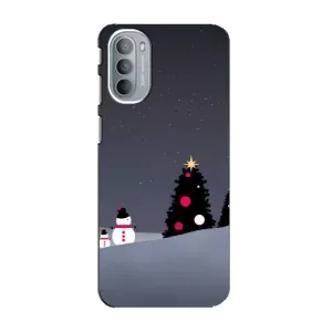 Чехлы на Новый Год Motorola MOTO G41 (Снеговички)