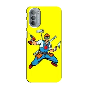 Силіконовий бампер (Працівники) на Motorola MOTO G41 (Будівельник)