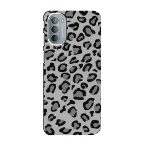 Чехол с леопардовым принтом на Motorola MOTO G41 (Темный леопрад)