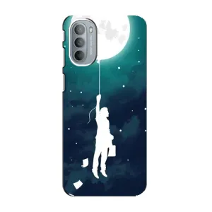 Чехол (ТПУ) с планетами на Motorola MOTO G41 (To The moon)