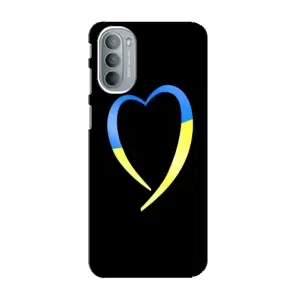 Силиконовый Чехол на Motorola MOTO G41 (Я-Украина) (Украинское сердце)