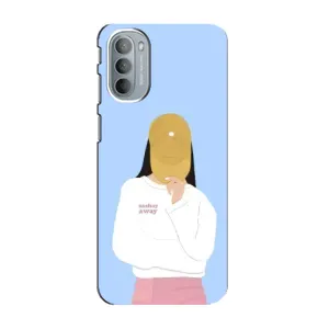 Силиконовый Чехол на Motorola MOTO G41 с картинкой Стильных Девушек (Желтая кепка)