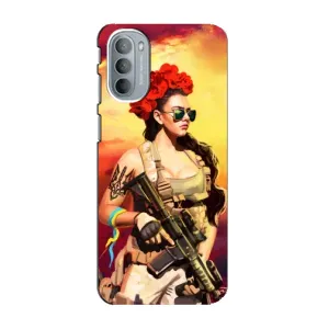 ЗСУ Чехлы (TPU) для Motorola MOTO G41 (Женщина солдат)