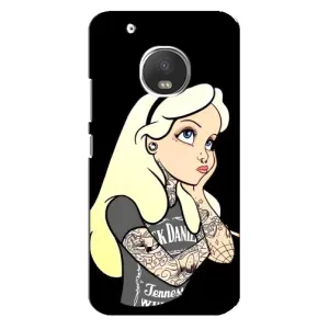 Чехол Стильные девушки на Motorola MOTO G5 Plus (Девушка обиделась)