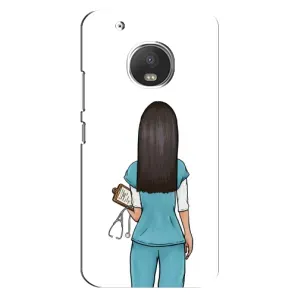 Силиконовый бампер (Работники) на Motorola MOTO G5 Plus (Доктор)