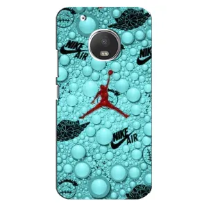 Силиконовый Чехол Nike Air Jordan на Мото Джи 5 Плюс (Джордан Найк)