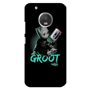 Чехол Супергерои Марвел на Мото Джи 5 Плюс (Groot)