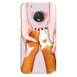 Чехол (ТПУ) Милые собачки для Motorola MOTO G5 Plus (Любовь к собакам)