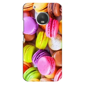 Чехол с изображением вкусной еды для Motorola MOTO G5 Plus (Макаруны)