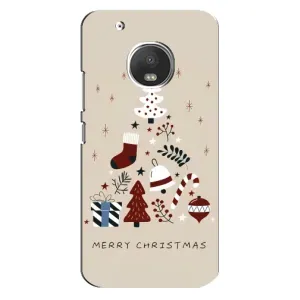 Чехол Санта Клаус для Motorola MOTO G5 Plus (Merry Christmas)